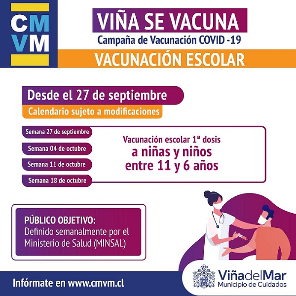 vacunación menores viña